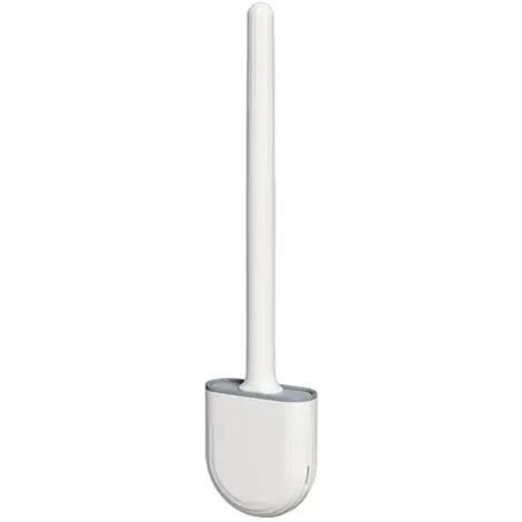 Cepillo de inodoro de silicona de pared con cerdas suaves, juego de cepillos de limpieza para inodoro, accesorio de inodoro con soporte, herramienta de limpieza de baño, 20