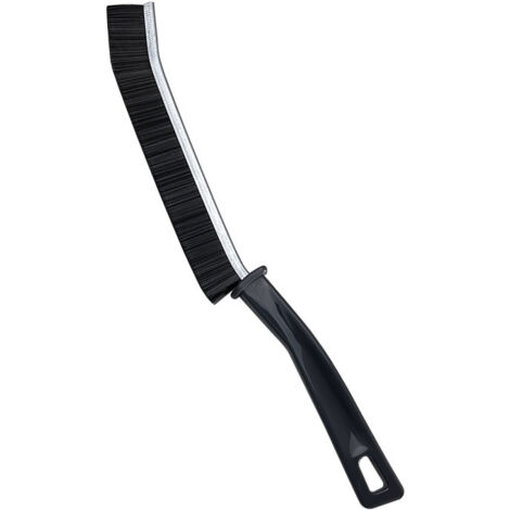 Cepillo de limpieza de esquinas, cepillo de limpieza de huecos de baño, cepillo para grietas, herramienta de limpieza con mango largo para el hogar, cocina, ranuras, ventanas, puertas, rieles, cepillo