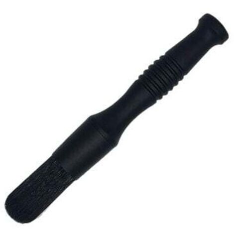Cepillo de limpieza de ruedas y motor KZQ de 35 x 250 mm, resistente al ácido y duradero. Cepillo para limpiar carrocería, plásticos y ranuras de ventilación (negro).