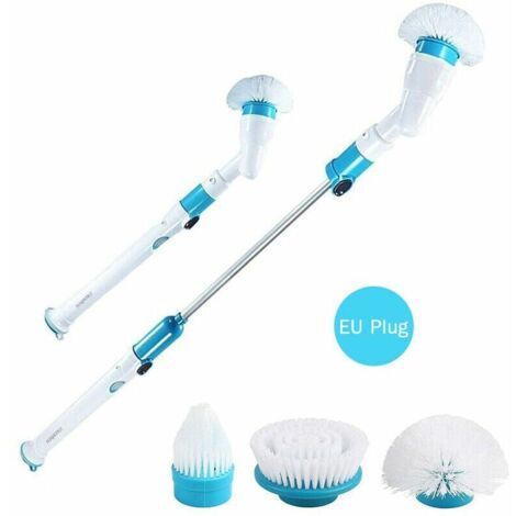 Cepillo de limpieza eléctrico giratorio inalámbrico recargable - Cepillo de limpieza multifuncional para baño
