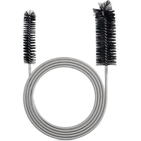 Cepillo de limpieza flexible para tubo de suministro - Herramienta de limpieza de tuberías - Negro (2M)