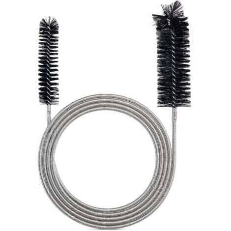 Cepillo de limpieza flexible para tubo de suministro - Herramienta de limpieza de tuberías - Negro (2M)