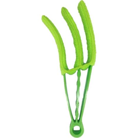 Cepillo de limpieza KZQ 2 piezas para persianas, estores enrollables y lamas con funda de microfibra, limpieza para persianas y persianas enrollables, cepillo de limpieza para persianas enrollables, r