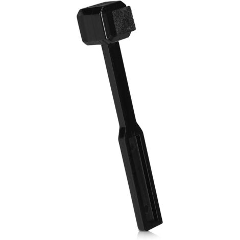 Cepillo de limpieza para agujas - Para limpiar agujas de tocadiscos - Suave y seguro - Antiestático - Accesorio para tocadiscos - Negro