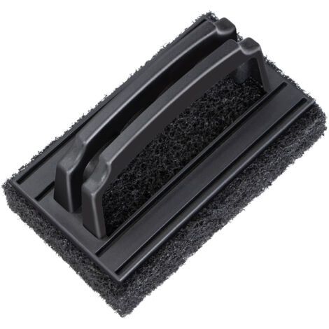 Cepillo de limpieza para barbacoa, de cerdas de cerdo, con almohadilla resistente, esponja de limpieza, compatible con gas, carbón y porcelana.