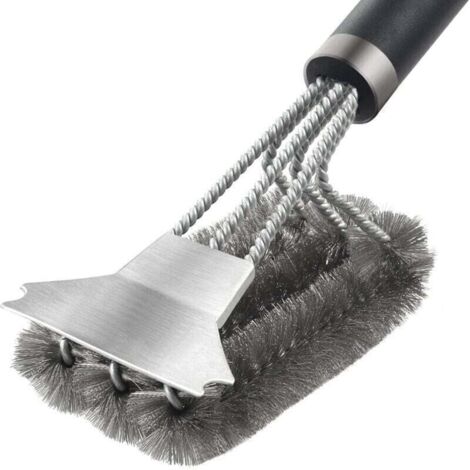 Cepillo de limpieza para raspador de plancha, raspador para planchas de acero inoxidable, raspador profesional con mango, raspador de plancha de acero inoxidable, herramienta de limpieza para raspador
