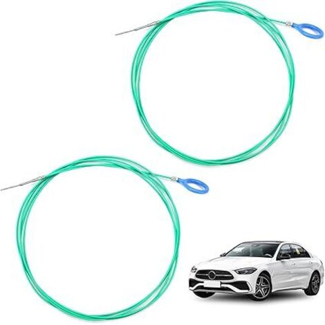 Cepillo de limpieza para techo corredizo de coche, 2 piezas, flexible, de 300 cm, extra largo, con manguera de alambre flexible para depósito de techo corredizo.