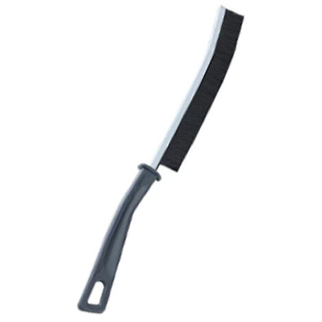 Cepillo de limpieza pequeño y de ángulo plano, perfecto para fregar rincones y grietas: mango ergonómico, herramienta de limpieza compacta y portátil para el hogar, el baño, las ventanas, el inodoro y