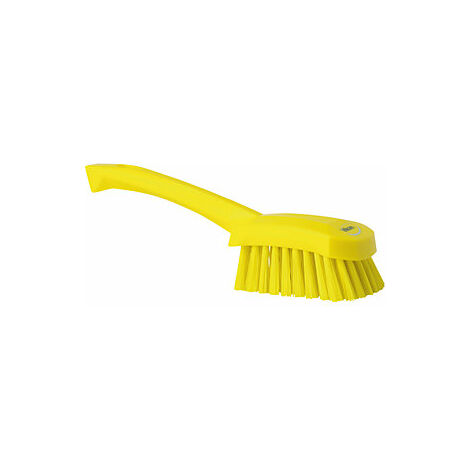 Cepillo de mano con mango corto duro UE 10 unid amarillo