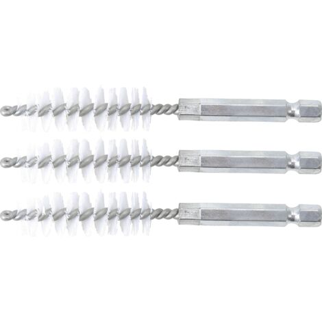 Cepillo de nylon  14 mm  6,3 mm (1/4")  3 piezas