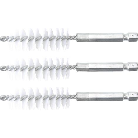 Cepillo de nylon  17 mm  6,3 mm (1/4")  3 piezas