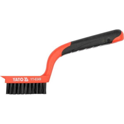 CEPILLO DE NYLON YATO DE 5 FILAS CON MANGO DE PLÁSTICO 6349