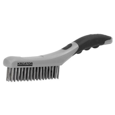 Cepillo de púas de acero con mango bimaterial krt561005 kreator
