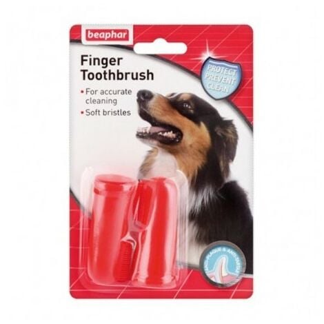 cepillo dental de dedo para perros BEAPHAR pack 2 unidades