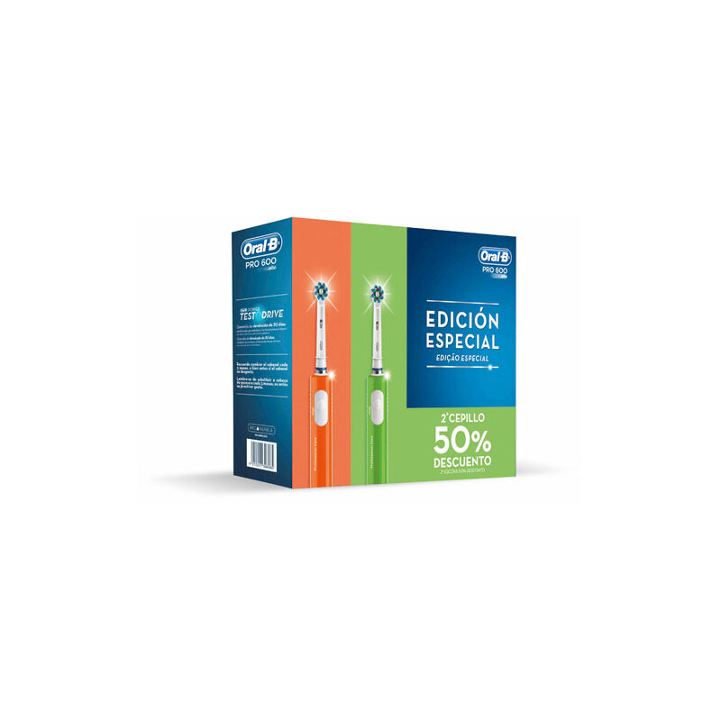 

Cepillo Dental Oral-B Cross Action Pro600 (Pack 2U) Verde/Naranja - Braun