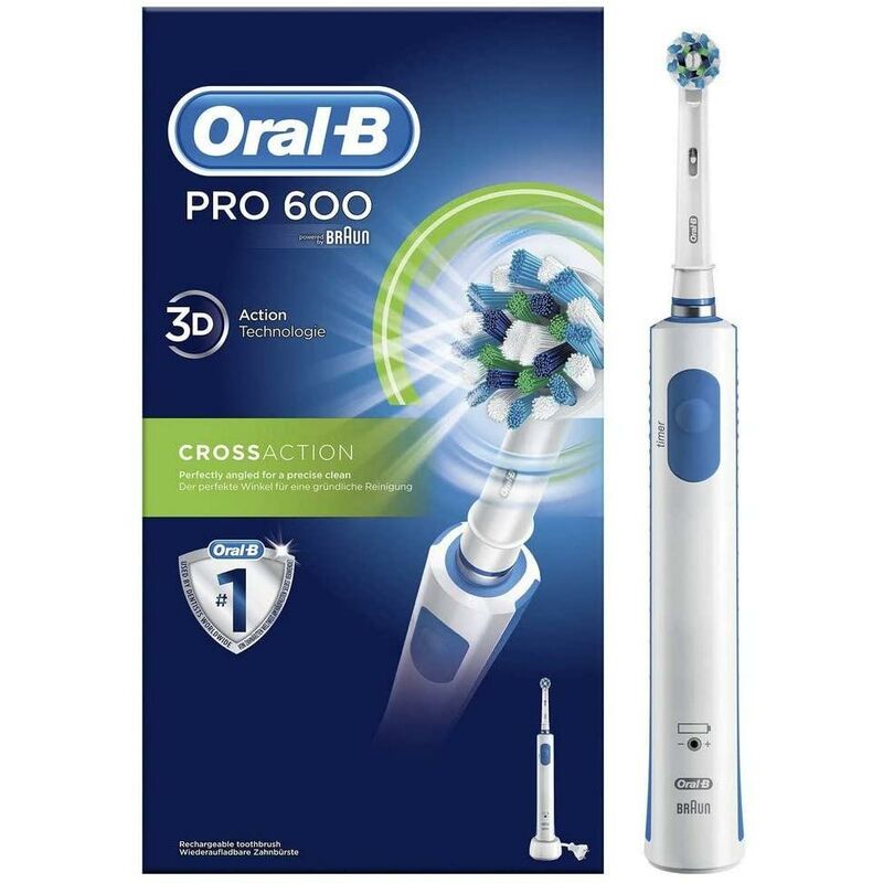 

Cepillo dental Oral-B PRO600 CrossAction Blanco - Blanco