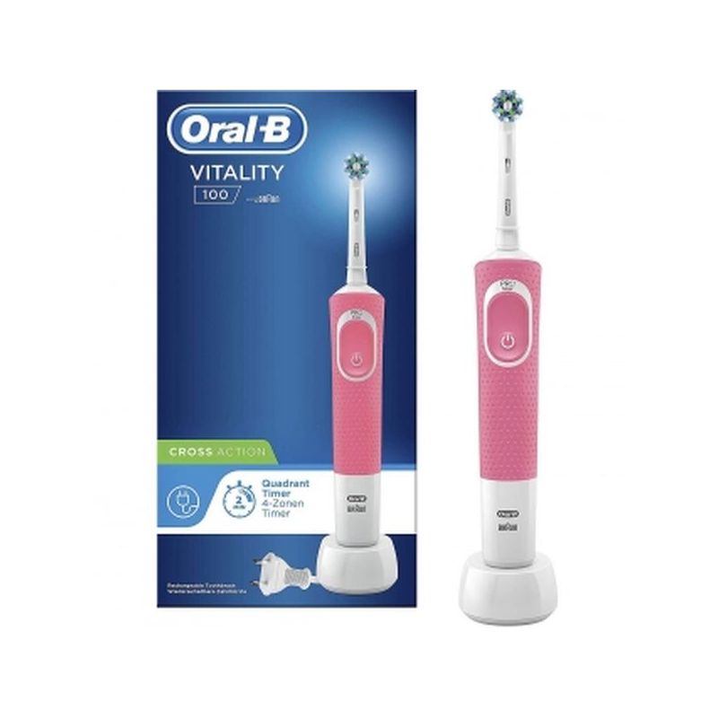 

Cepillo Dental Vitality Plus Cross Action Rosa