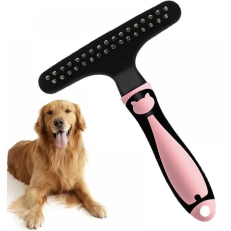 Cepillo desenredante para perros, herramienta desenredante para perros grandes, cepillo para gatos de pelo corto para eliminar el pelo suelto, desenredante para perros