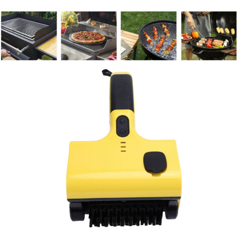 [Cepillo eléctrico] [Limpiador de parrilla] Inalámbrico, recargable, con depósito de agua y cabezal de cepillo reemplazable (ABS, 992 g, 2600 mAh) para parrilla y cocina.