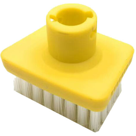 Cepillo en T de vapor Kärcher - Accesorio compatible con el generador de vapor Kärcher SC1-5 - x1 Cepillo en T amarillo con cerdas blancas