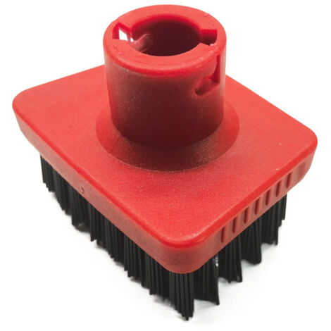 Cepillo en T de vapor Kärcher - Accesorio compatible con el generador de vapor Kärcher SC1-5 - x1 Cepillo en T rojo con cerdas negras