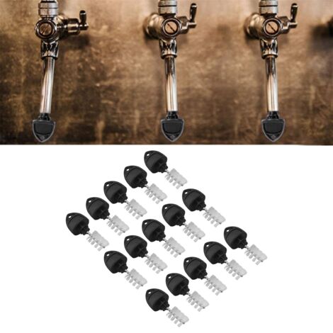 Cepillo espátula para grifo de cerveza [juego de 15 piezas] + [acero inoxidable 304 y ABS] + [Limpieza fácil y universal]