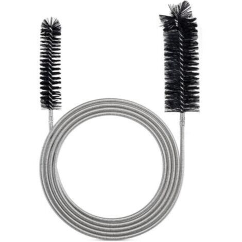 Cepillo flexible para limpiar desagües – Negro, ideal para tuberías estrechas y curvas, paquete de 1