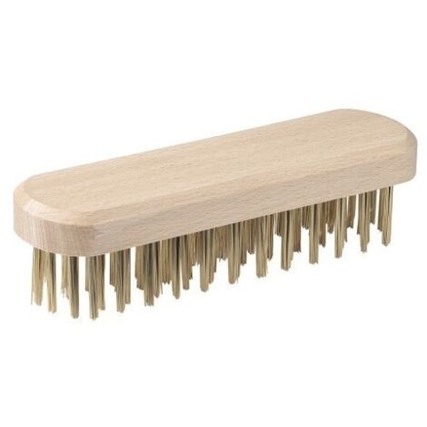 Cepillo Industrial Manual 5 Hileras Sin Mango Acero/Latonado Jaz