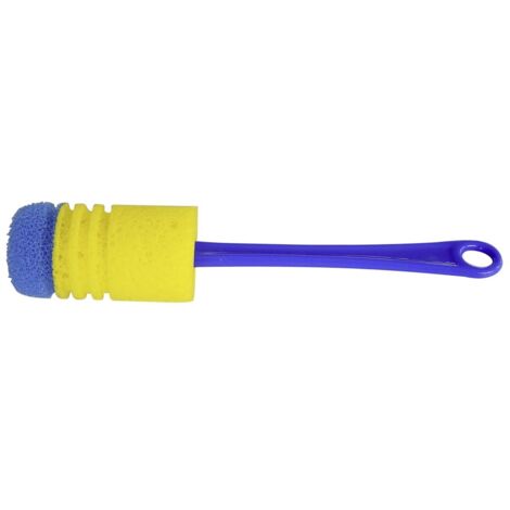 Cepillo limpia botellas 31cm color azul/amarillo fackelmann