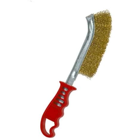 Cepillo Manual Latonado 245mm Mango Rojo Mota