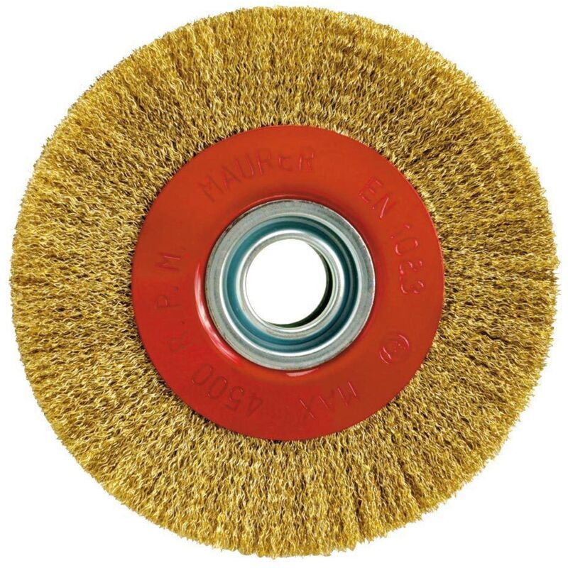 

Cepillo acero latonado circular Ø 100x17 mm.