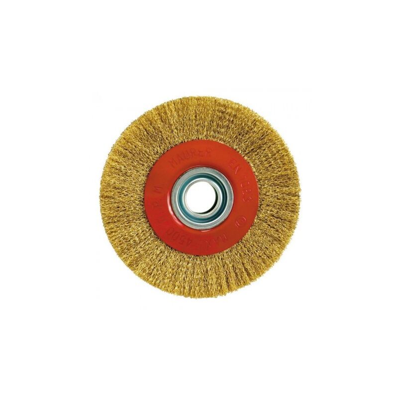 

Cepillo acero latonado circular Ø 125x30 mm.