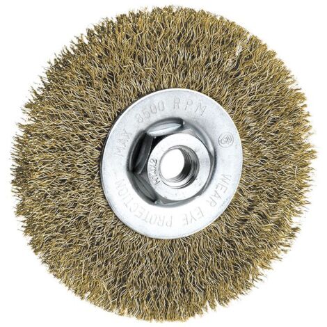 CEPILLO METÁLICO ACERO INOX. CIRCULAR ONDULADO 115MM