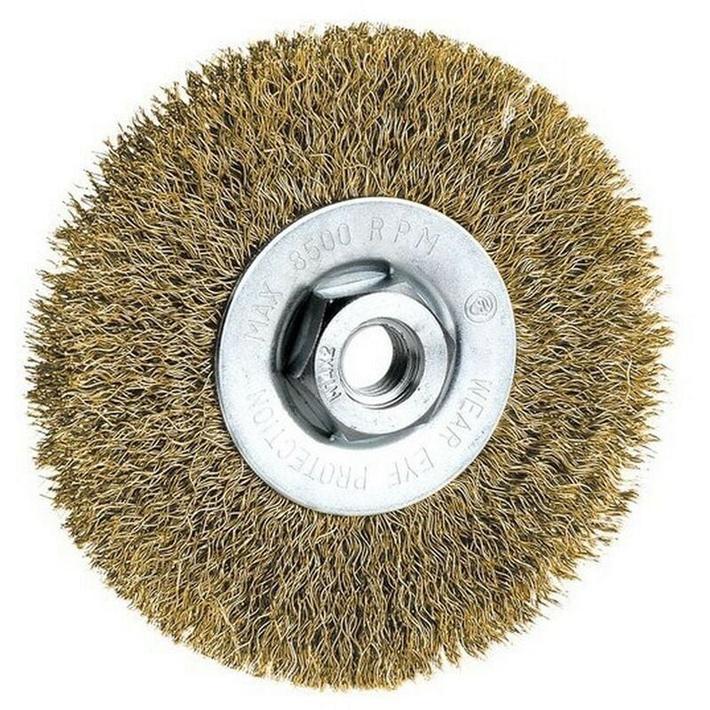

ALYCO 197650 - Cepillo metalico circular ondulado 115 mm para miniamoladora