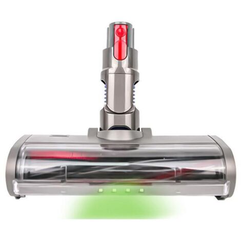 Cepillo para aspiradora, compatible con las aspiradoras Dyson V7, V8, V10, V11 y V15, cabezal con luz LED verde, apto para alfombras y suelos duros.