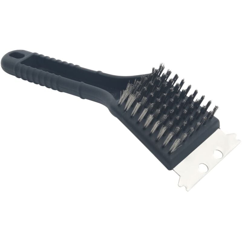 

vidaXL Cepillo para barbacoas acero inoxidable e hilo de cobre - Negro