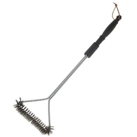 Cepillo para Barbacoas Metálico con Mango 16,3x54,5cm BBQ