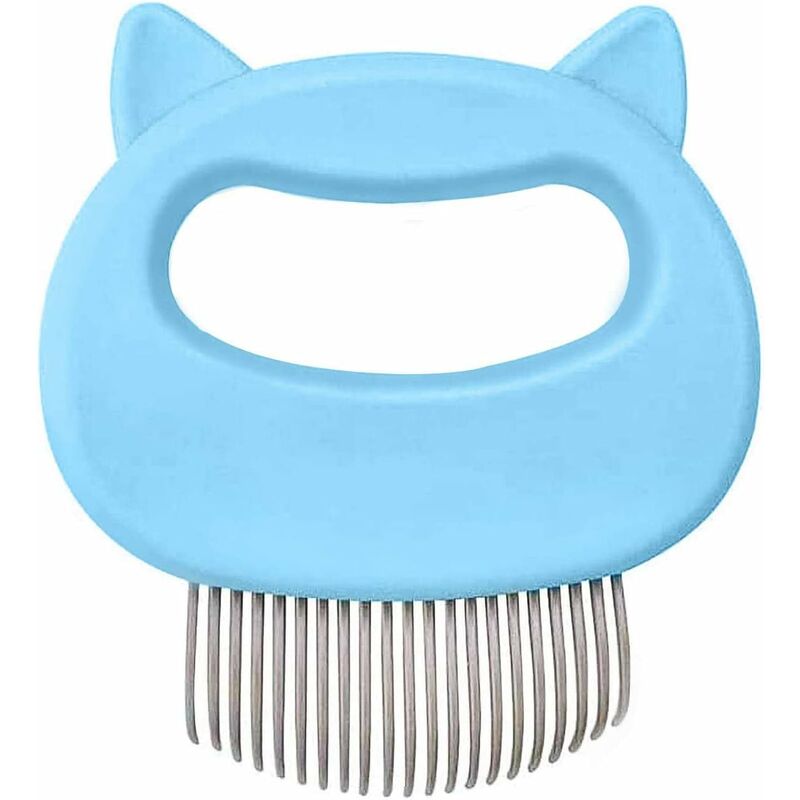 

Cepillo para gatos peine para gatos, peine de masaje para gatos, cepillo para perros, peine para mascotas y cepillo de masaje (azul) - Litzee