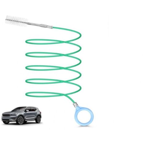 Cepillo para limpiar el desagüe del techo solar del automóvil – 300 cm, flexible, fabricado en nailon resistente, ideal para tuberías estrechas.