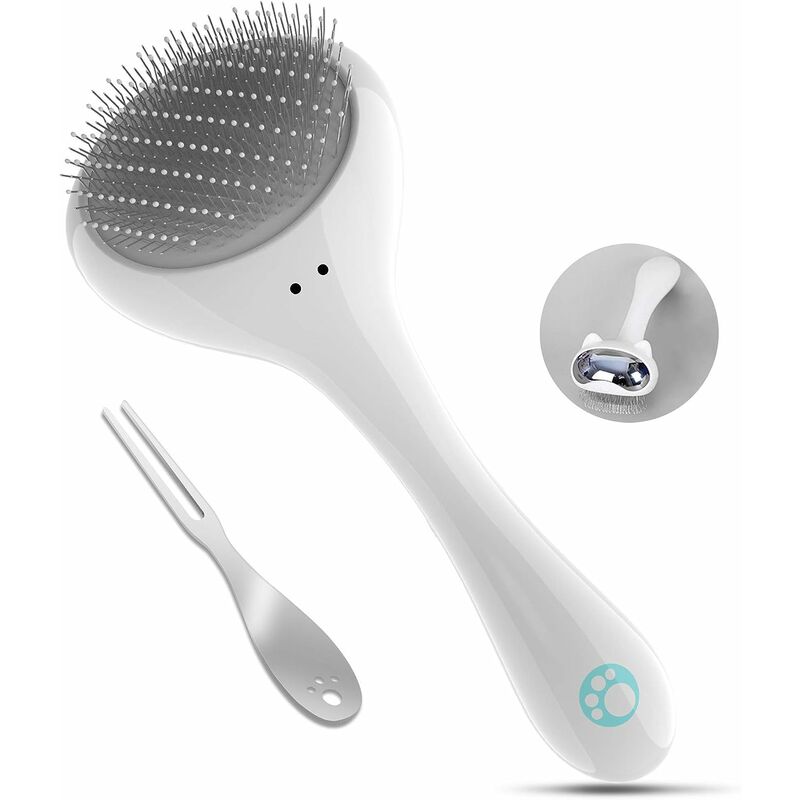 

Abcrital - Cepillo para perros / gatos de pelo largo y corto, cepillos de cerdas muertas para perros / gatos, ideal para eliminar el pelo grueso y