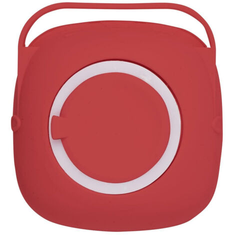 CEPILLO PARA PLATOS con depósito para líquidos 8x8 cm rojo