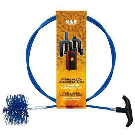 Cepillo para tubos de pellets de nylon, diámetro de 80 mm, kit