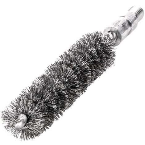 Cepillo para tubos L.115mm D.16mm, alambre de acero, prensado, relleno L.80mm LESSMANN