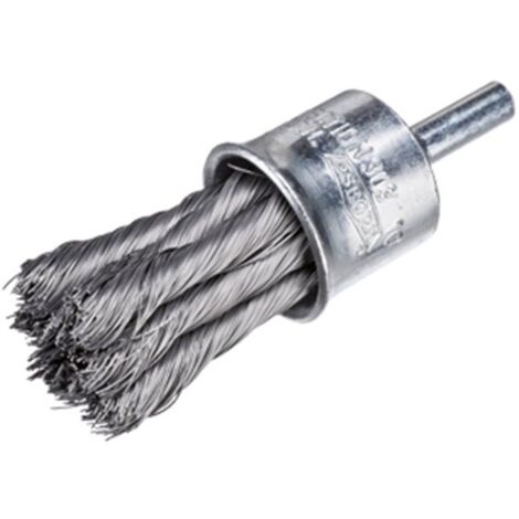 Cepillo pincel alambre OSBORN inox flexible con vástago de 6 mm y filamento Ø 0.26 mm