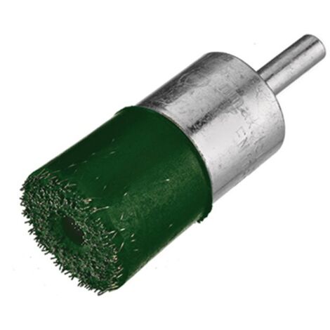 Cepillo pincel OSBORN de acero latonado con vástago de 6 mm y filamento de Ø 0.30 mm