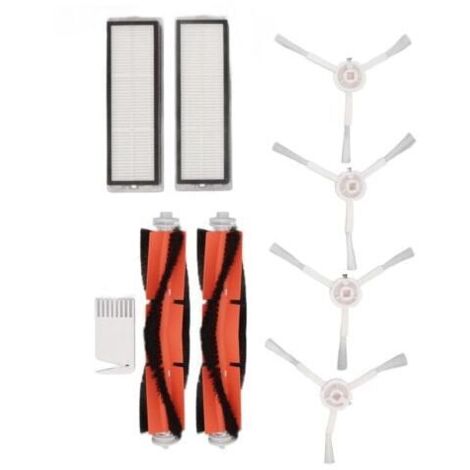 Cepillo plano blanco y filtro peine para aspiradora robot Xiaomi 1C F9 Mi