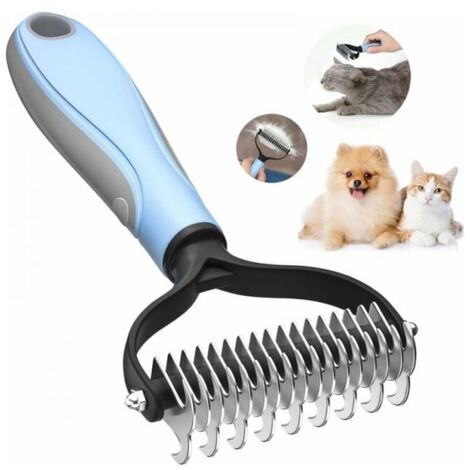 RNEMITERY Cepillo profesional para perros: cepillo para perros y gatos de pelo largo, cepillo antimascotas, elimina la capa interna de perros y gatos, elimina nudos de pelo enredados