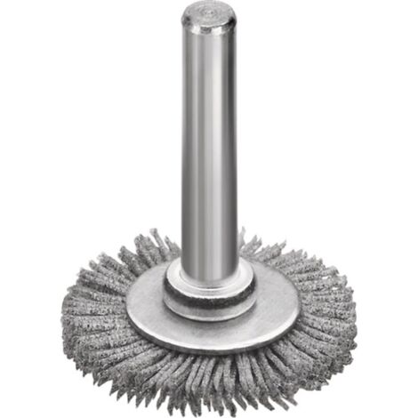 Cepillo redondo D.30mm eje 6mm SiC cerdas abrasivas K.120 6mm 18000min-¹ LESSMANN