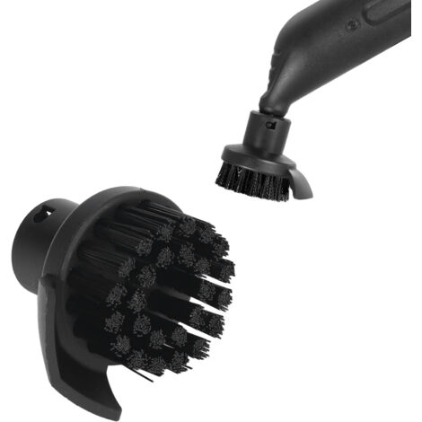 Cepillo redondo para limpieza a vapor – Compatible con SC1 a SC7 – ABS/Nylon con rascador