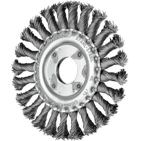 Cepillo redondo RBG 11512 / 22.2 ST 0.50 D.115mm espesor del alambre 0.5mm STA 12mm 12500rpm